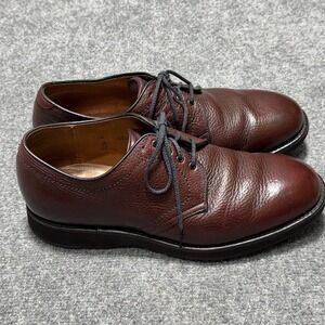 Alden Shoes Mens 10 D Brown Leather Blucher Oxford Derby Plain Toe 312 Goodyear